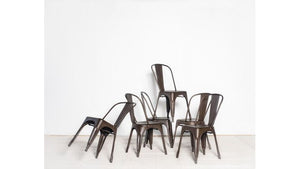 Chair, Dark Brown Tolix